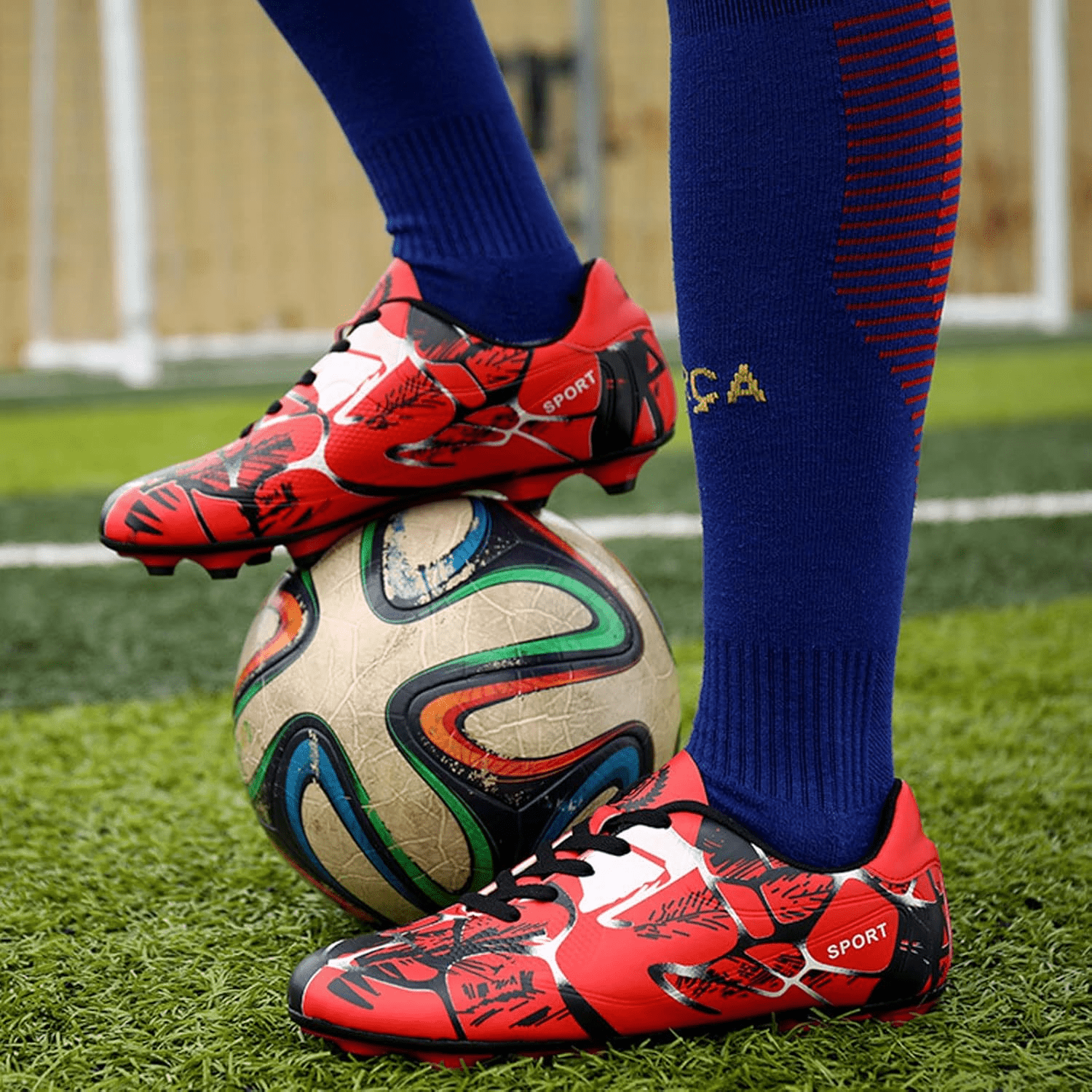 Chaussures de Football - FootballBoots™ - Rouge - Sport et Forme