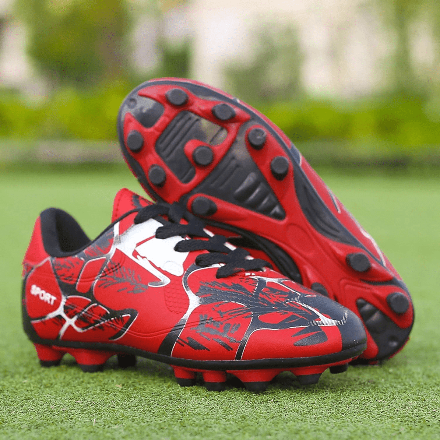 Chaussures de Football - FootballBoots™ - Rouge - Sport et Forme