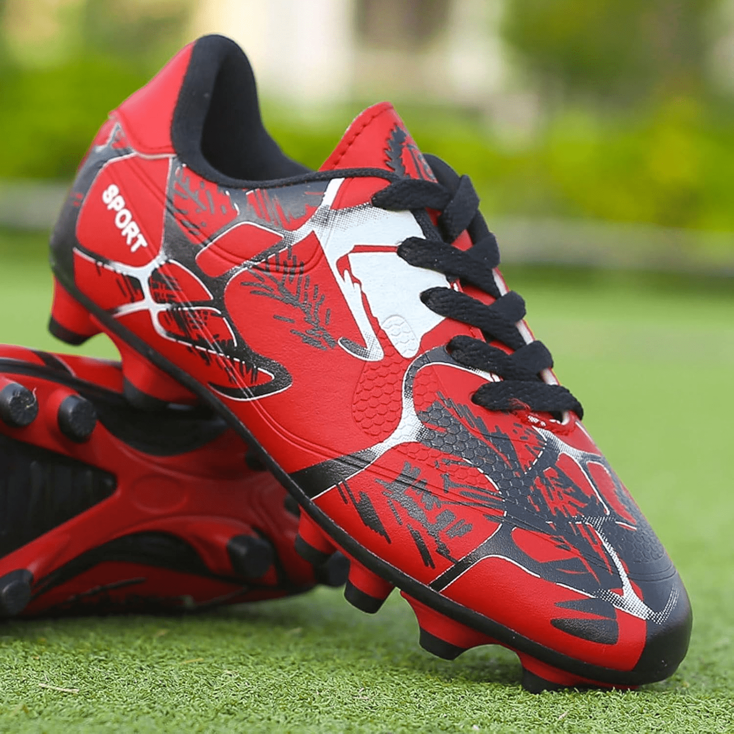 Chaussures de Football - FootballBoots™ - Rouge - Sport et Forme