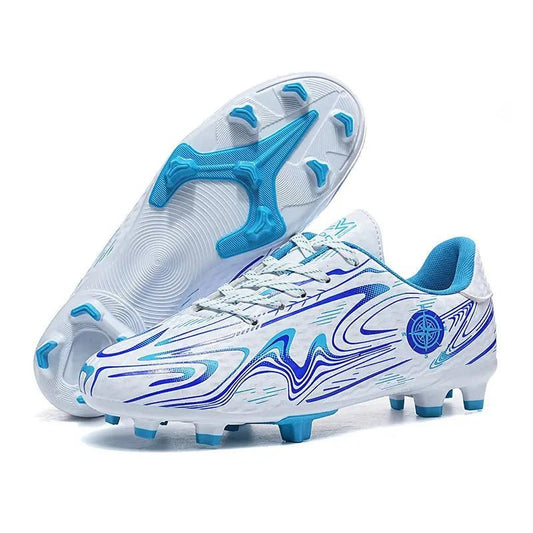 Chaussures de Football - GoldenSoccerShoes™ - Bleu - Sport et Forme