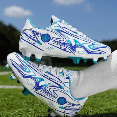 Chaussures de Football - GoldenSoccerShoes™ - Bleu - Sport et Forme