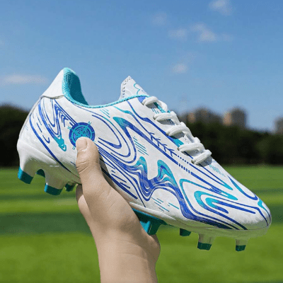 Chaussures de Football - GoldenSoccerShoes™ - Bleu - Sport et Forme