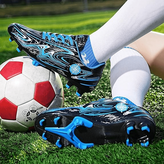 Chaussures de Football - GoldenSoccerShoes™ - Noir - Sport et Forme
