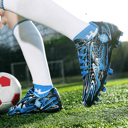 Chaussures de Football - GoldenSoccerShoes™ - Noir - Sport et Forme